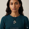 Elephant Ganesh 92.5 Sterling Silver  Necklace Pendant Jewelry.