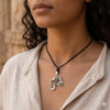 Elephant Ganesh 92.5 Sterling Silver  Necklace Pendant Jewelry.