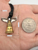 Eagle Adorned Hand Bell 92.5 Sterling Silver Charm Necklace Pendant Jewelry