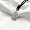 Hamsa Hand multi color 92.5 Sterling Silver Pewter Necklace Pendant Jewelry.