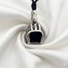Motorbike Helmet 92.5 Sterling Silver Charm Necklace Pendant Jewelry