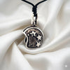 Motorbike Helmet 92.5 Sterling Silver Charm Necklace Pendant Jewelry