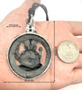 Large Ganesha Elephant God 92.5 Sterling Silver Necklace Pendant Hindu Jewelry