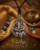 Large Ganesha Elephant God 92.5 Sterling Silver Necklace Pendant Hindu Jewelry