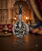 Large Ganesha Elephant God 92.5 Sterling Silver Necklace Pendant Hindu Jewelry