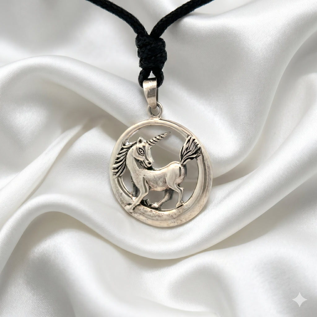 Unicorn 92.5 Sterling Siver Pewter Gold Brass Charm Necklace Pendant Jewelry