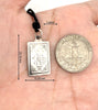 Rectangle Chinese Zodiac Sterling Silver Pewter Brass Necklace Pendant Jewelry