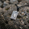 Rectangle Chinese Zodiac Sterling Silver Pewter Brass Necklace Pendant Jewelry