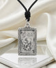 Rectangle Chinese Zodiac Sterling Silver Pewter Brass Necklace Pendant Jewelry