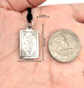 Rectangle Chinese Zodiac Sterling Silver Pewter Brass Necklace Pendant Jewelry