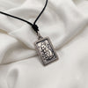 Rectangle Chinese Zodiac Sterling Silver Pewter Brass Necklace Pendant Jewelry