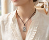 Rectangle Chinese Zodiac Sterling Silver Pewter Brass Necklace Pendant Jewelry