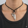 925 Sterling Silver Gun & Scabbard Holster Pendant