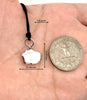 Lotus Leaf 92.5 Sterling Silver Charm Necklace Pendant Jewelry
