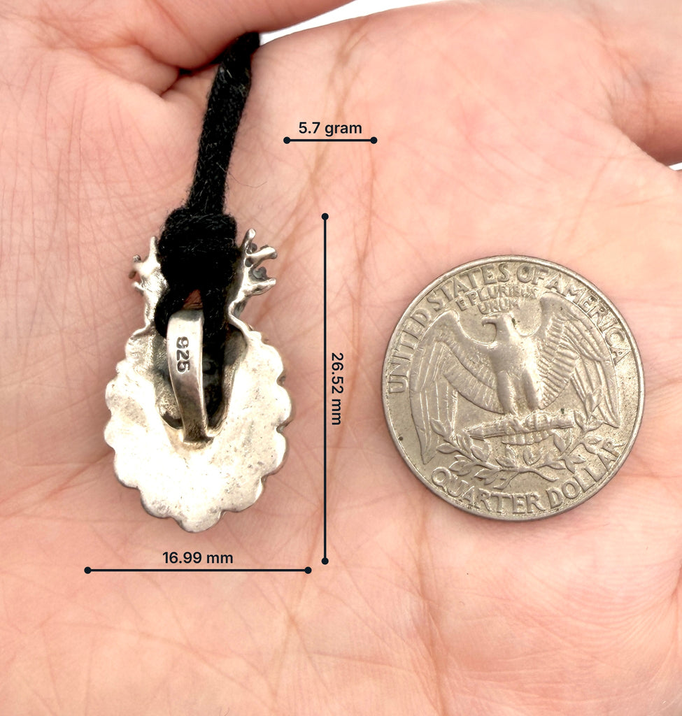 Deer With Round Rose Frame 92.5 Sterling Silver Pewter Brass Charm Necklace Pendant Jewelry