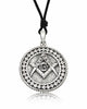 Freemasonry 92.5 Sterling Silver Brass Charm Necklace Pendant Jewelry