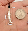 Little Fish 92.5 Sterling Silver  Charm Necklace Pendant Jewelry