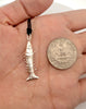 Little Fish 92.5 Sterling Silver  Charm Necklace Pendant Jewelry