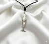 Little Fish 92.5 Sterling Silver  Charm Necklace Pendant Jewelry