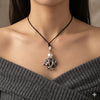 Sea Octopus 92.5 Sterling Silver Charm Necklace Pendant Jewelry