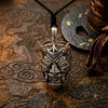 Devil Worshiper Satan Mask 925 Sterling Silver Gold Brass Necklace Jewelry
