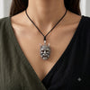 Devil Worshiper Satan Mask 925 Sterling Silver Gold Brass Necklace Jewelry