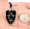 Devil Worshiper Satan Mask 925 Sterling Silver Gold Brass Necklace Jewelry