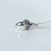 Acorn 92.5 Sterling Silver Gold Brass Necklace Pendant Jewelry