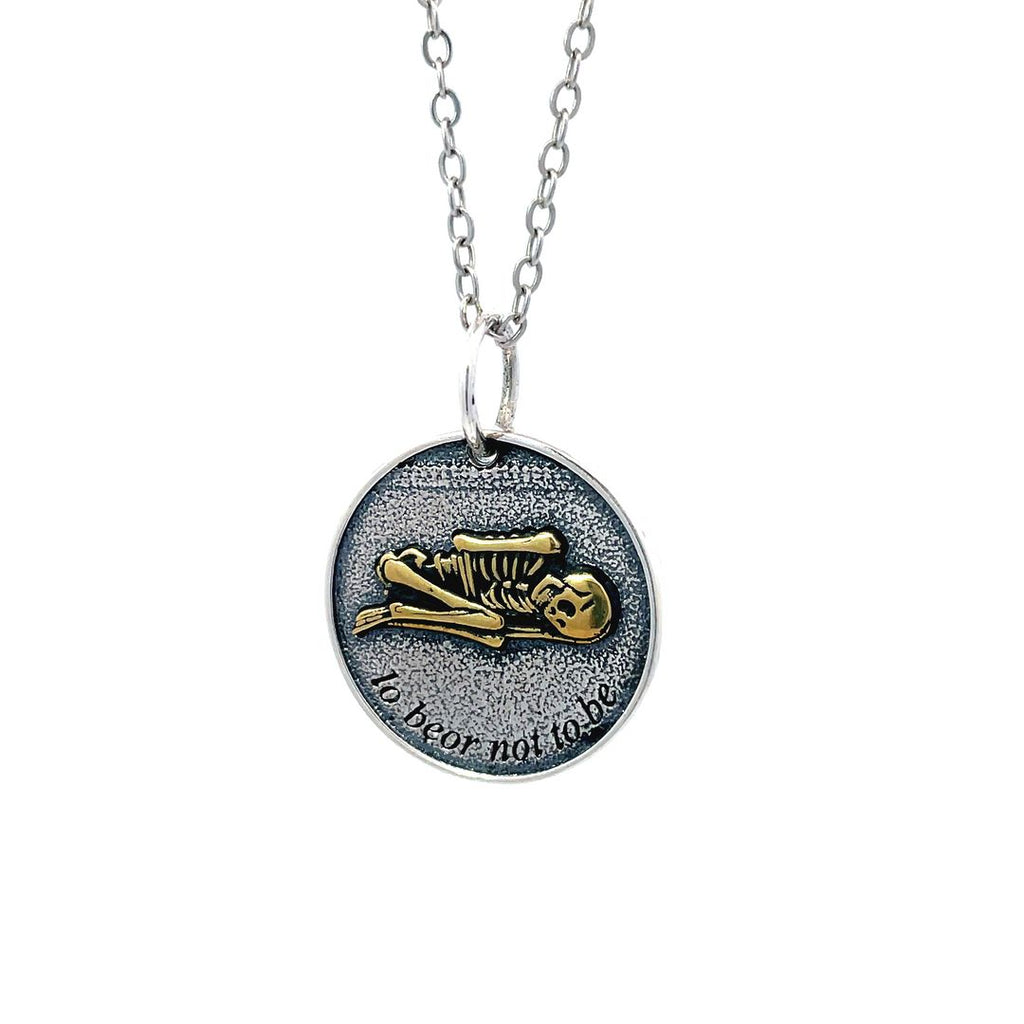 Gothic Skull Head Hip Hop Style Sterling Silver Gold Brass Pendant Necklace
