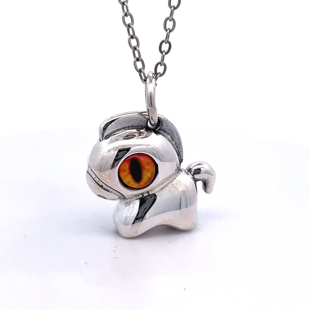 Cute Little Horse 92.5 Sterling Silver Gold Brass Charm Pendant Necklace