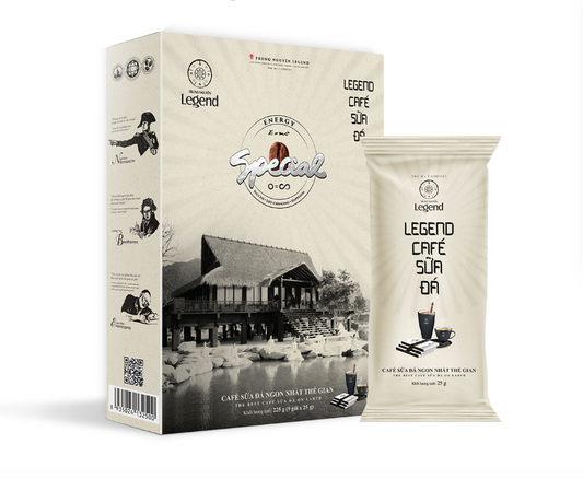 Trung Nguyen Coffee - Special Legend Iced Coffee Blend With Milk 225gr Vietnamese Ground Coffee