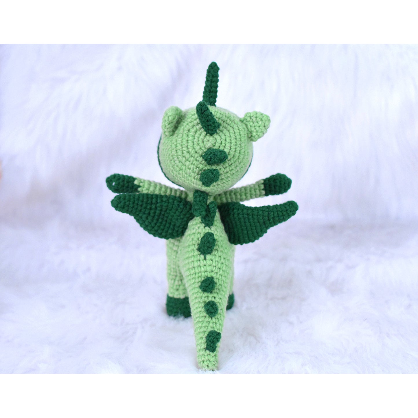 Boy in Flying Dinosaur Outfit Handmade Amigurumi Stuffed Knit Crochet Doll VAC