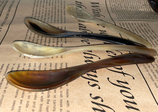 Handcrafted Unique Vietnamese Buffalo Horn Dinning Dinner Rice Soup Spoon