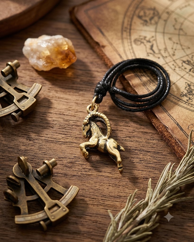 Astrology Gold Brass Sterling Silver Charm Necklace Pendant Horoscope Zodiac