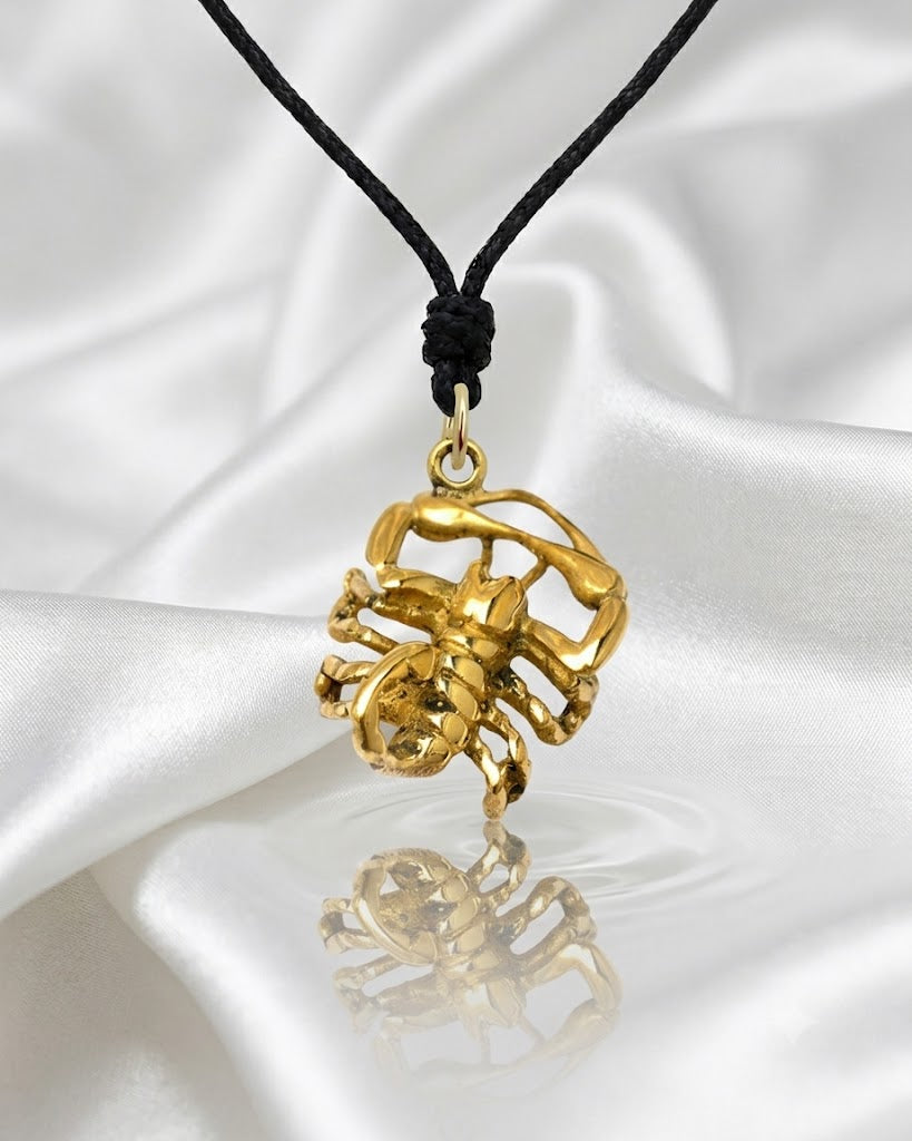 Astrology Gold Brass Sterling Silver Charm Necklace Pendant Horoscope Zodiac
