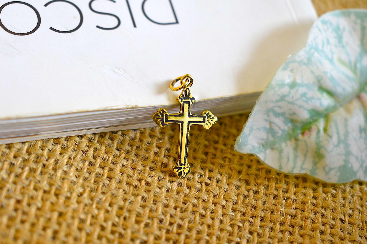Cross Of Jesus Sterling-silver Pewter Gold Brass Charm Necklace Pendant Jewelry