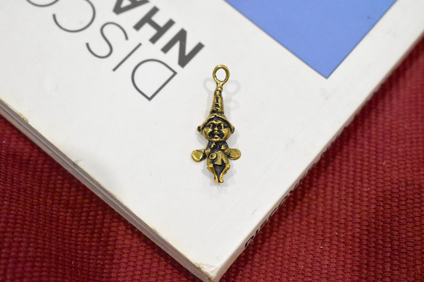 Garden Fairy Handmade 92.5 Sterling Silver Gold Brass Necklace Pendant Jewelry