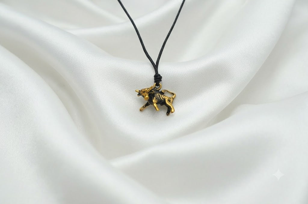 Astrology Gold Brass Sterling Silver Charm Necklace Pendant Horoscope Zodiac