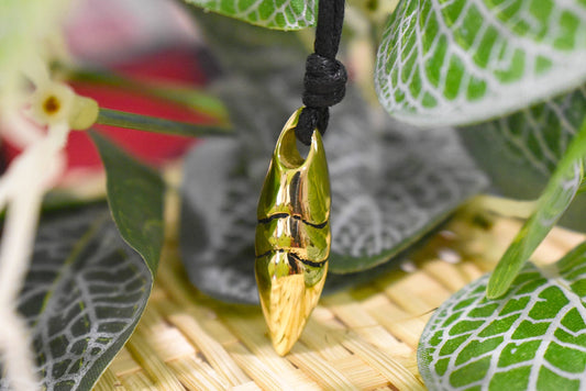Butterfly Cocoon Chrysalis Stainless Steel Gold Brass Necklace Pendant Jewelry