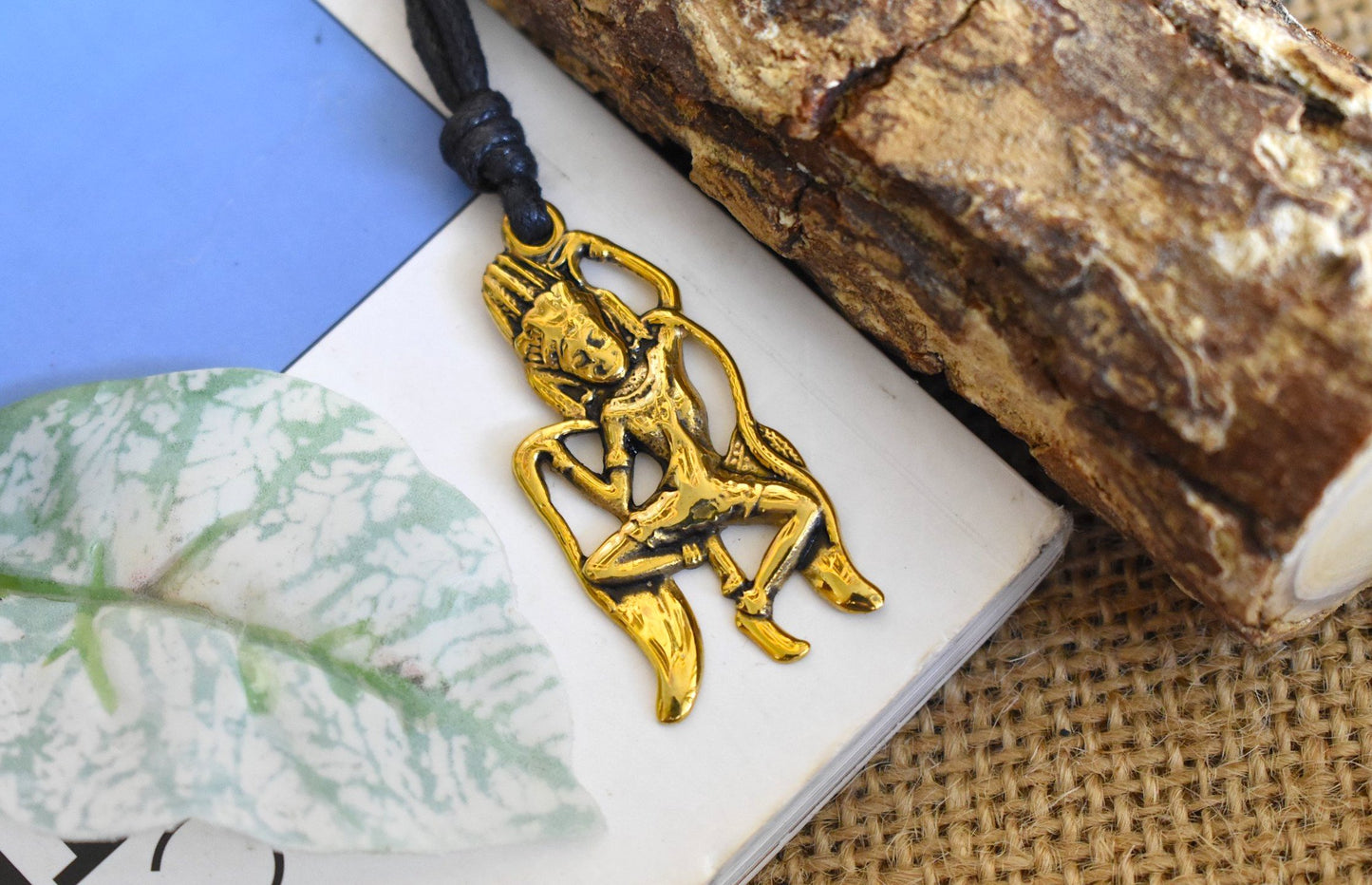 Apsara - A Cultural Tribute Jewelry Gold Brass Charm Necklace Pendant Jewelry