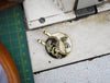 Dragon Tiger Yin Yang Best Friend Handmade Pewter Brass Necklace Pendant Jewelry