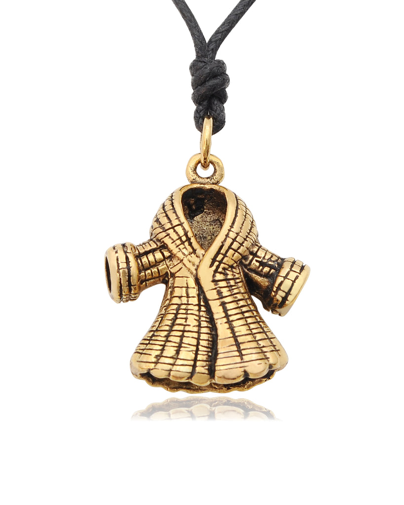 Winter & Fur Coat Silver Pewter Gold Brass Charm Necklace Pendant Jewelry
