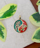 Tiger Dragon Colorful Yin Yang Handmade Brass Necklace Pendant Feng Shui Jewelry
