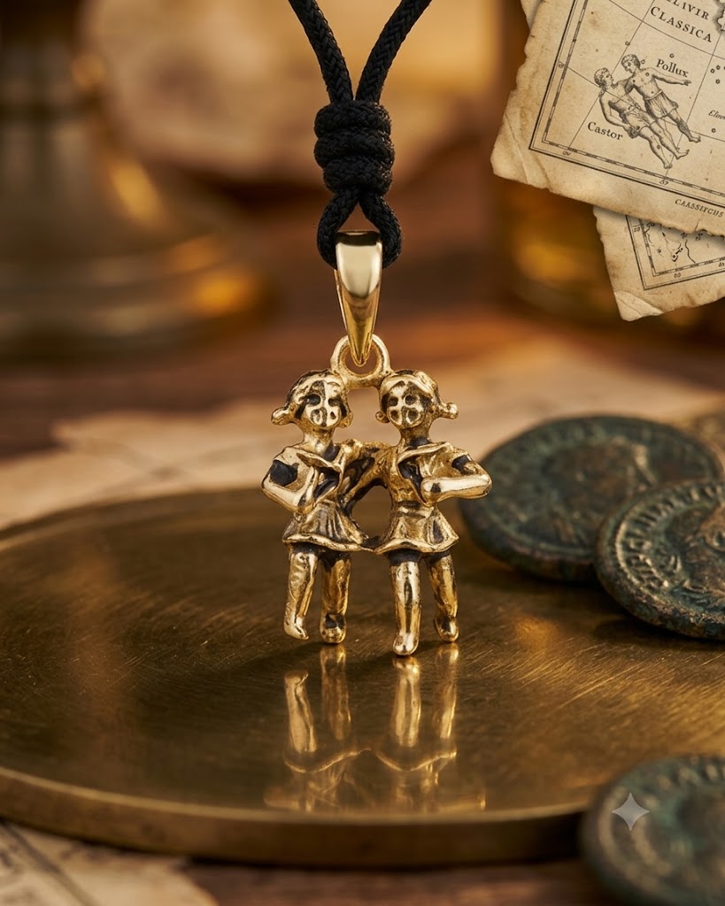 Astrology Gold Brass Sterling Silver Charm Necklace Pendant Horoscope Zodiac