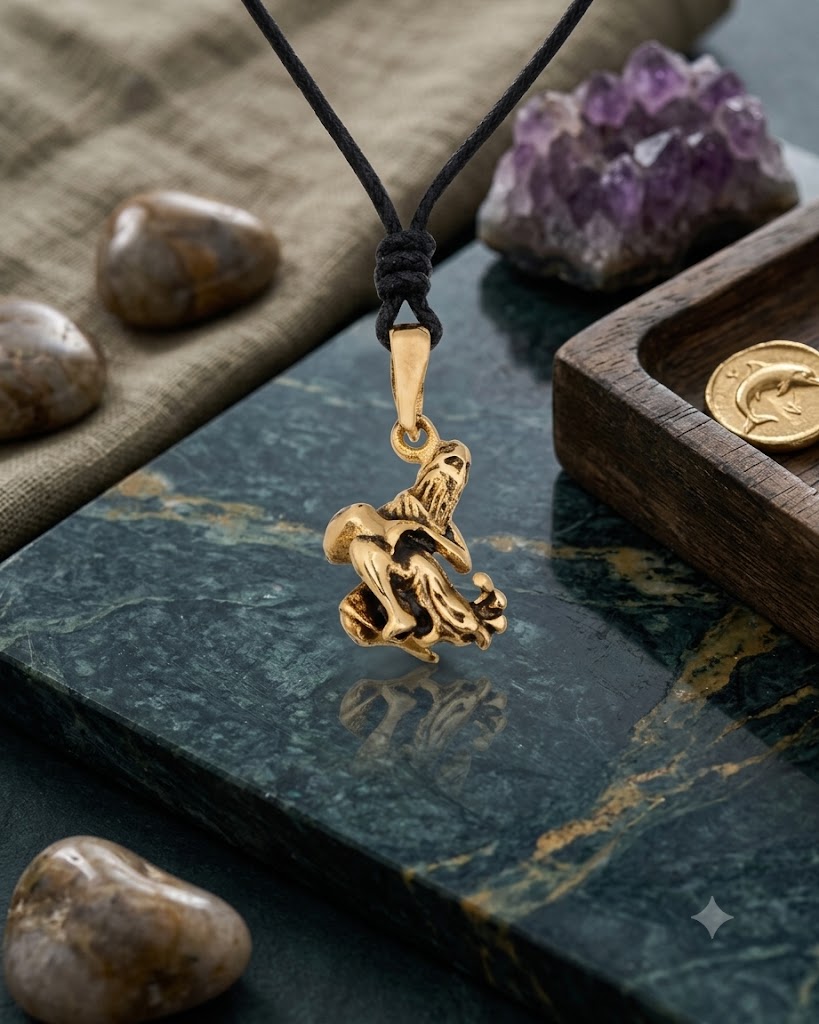 Astrology Gold Brass Sterling Silver Charm Necklace Pendant Horoscope Zodiac