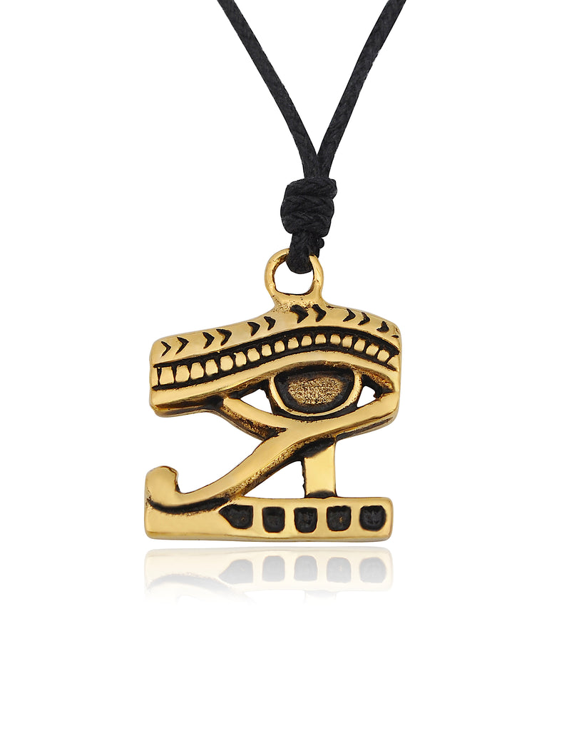 Egyptian of Horus Ra 92.5 Sterling Silver Pewter Brass Necklace Pendant Jewelry