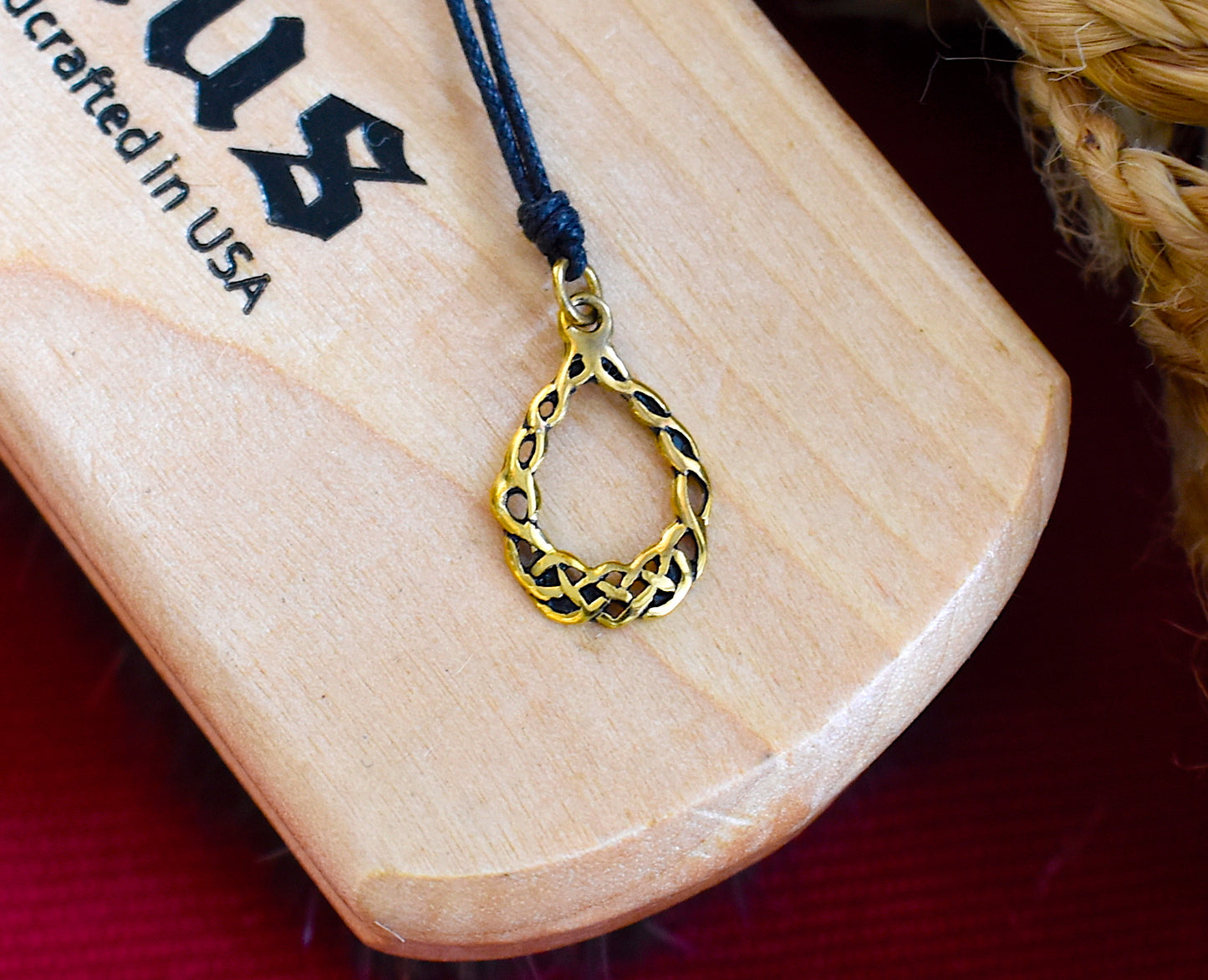 Lovely Maori Handmade 92.5 Sterling Silver Brass Charm Necklace Pendant Jewelry