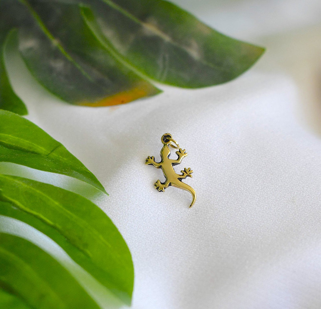 Lizard Reptile Handmade 92.5 Sterling Silver Necklace Pendant Jewelry