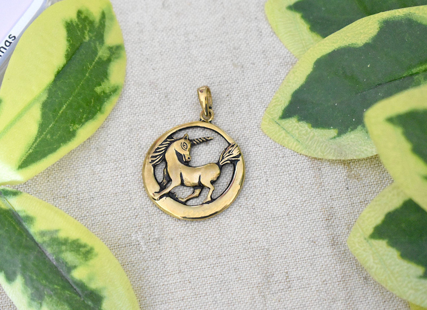 Unicorn 92.5 Sterling Siver Pewter Gold Brass Charm Necklace Pendant Jewelry
