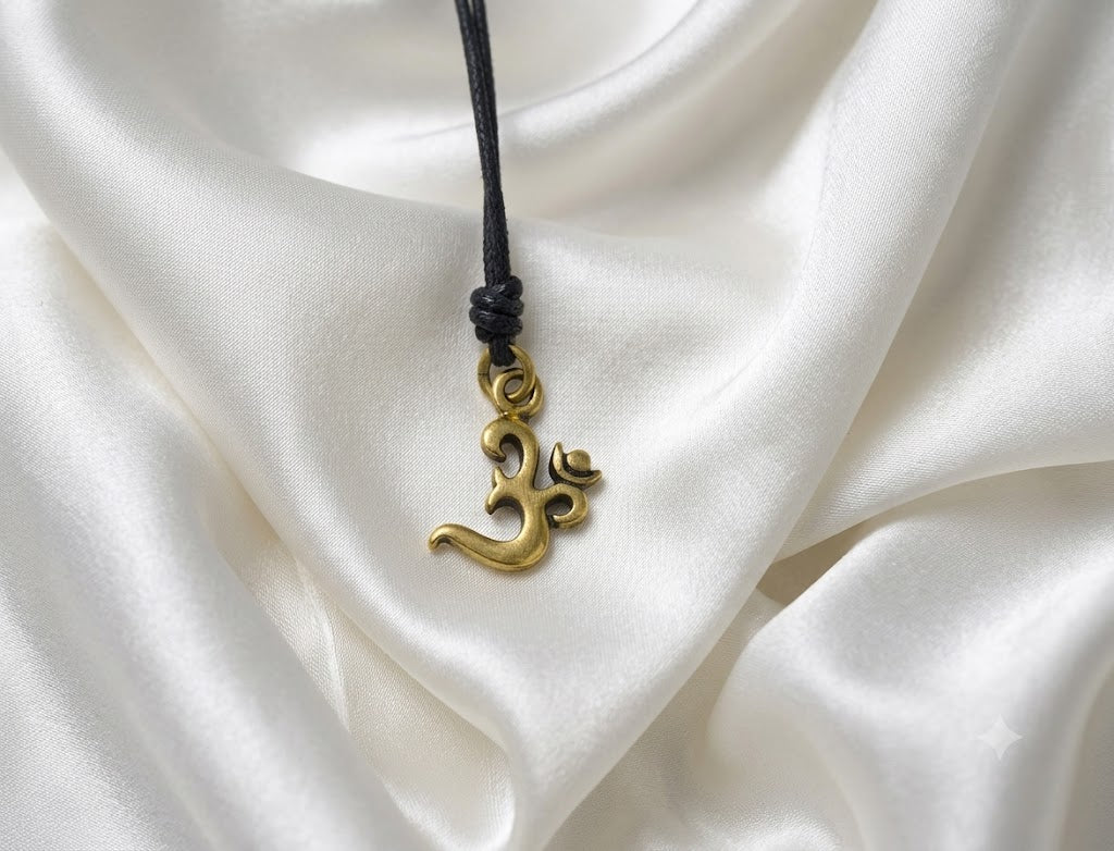 Handmade Om Ohm 92.5 Sterling Silver Pewter Brass Charm Necklace Pendant Jewelry (Copy)